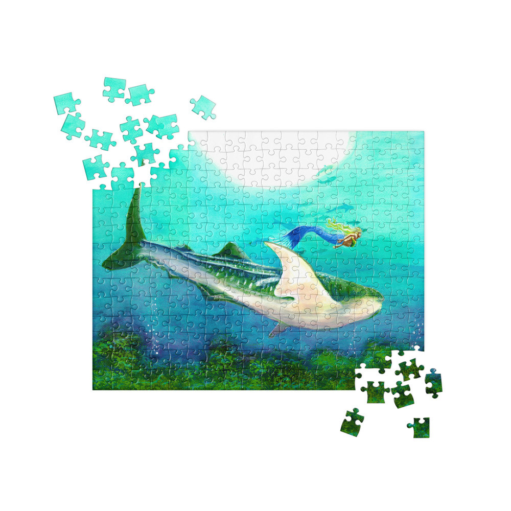 Mermaid and Whale shark Jigsaw puzzle
