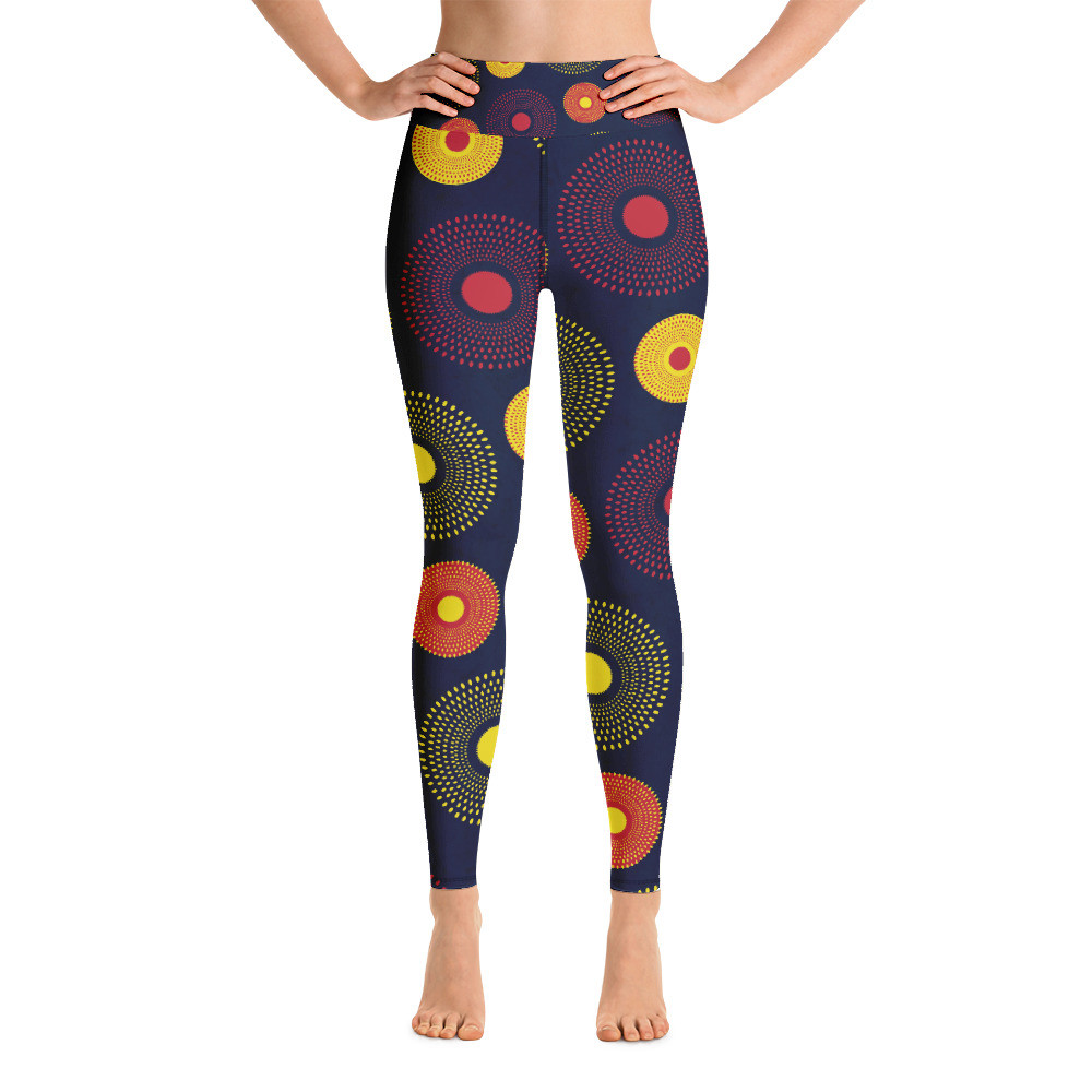 Ankara Circles Yoga Leggings