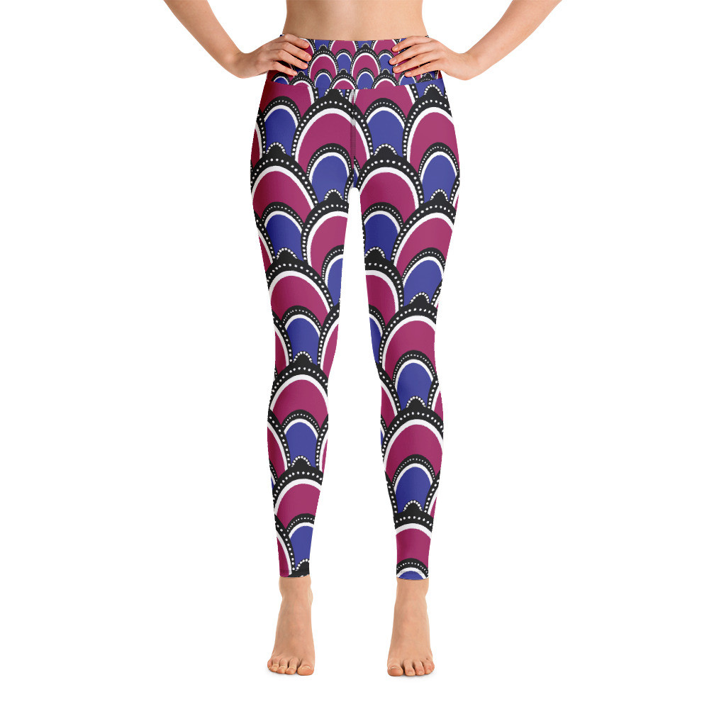 Peacock Inspired Yoga Leggings