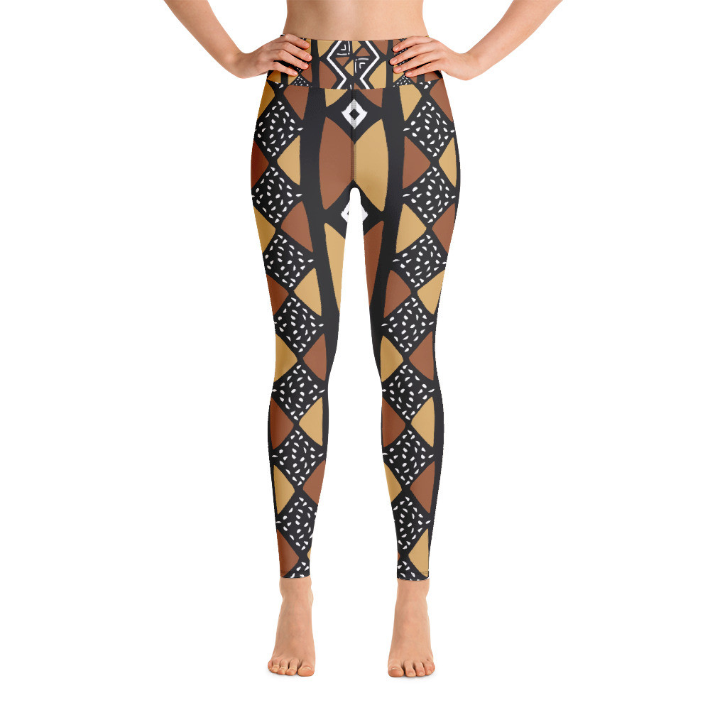Mud Cloth Inspired Yoga Leggings II