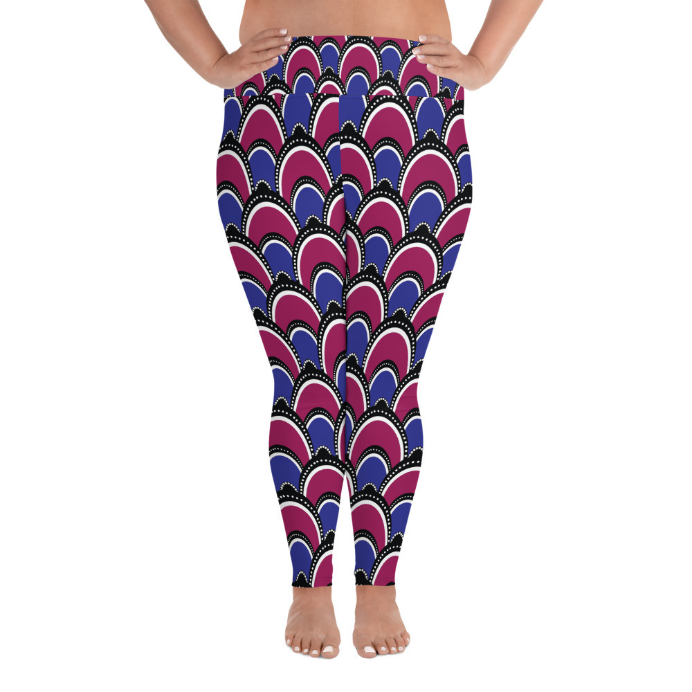 Peacock Inspired Plus Size Leggings