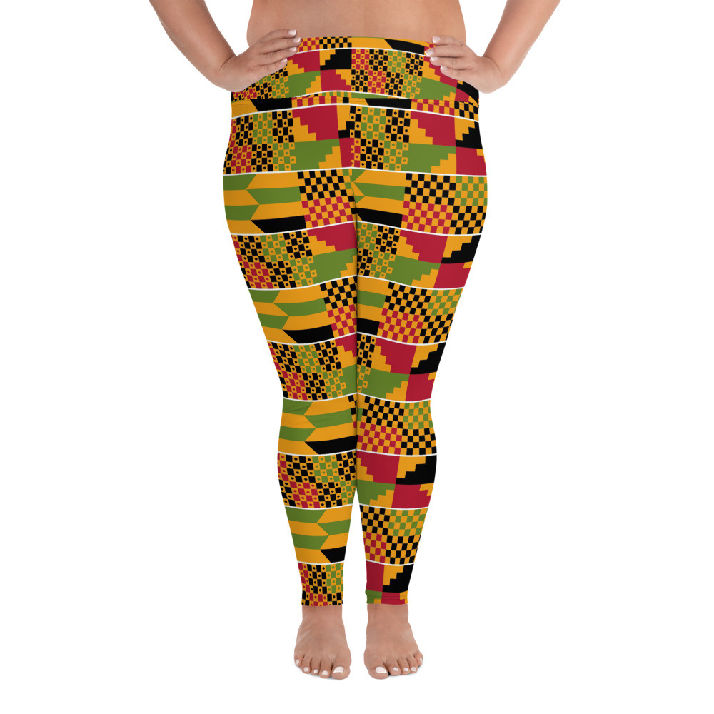 Kente Plus Size Leggings