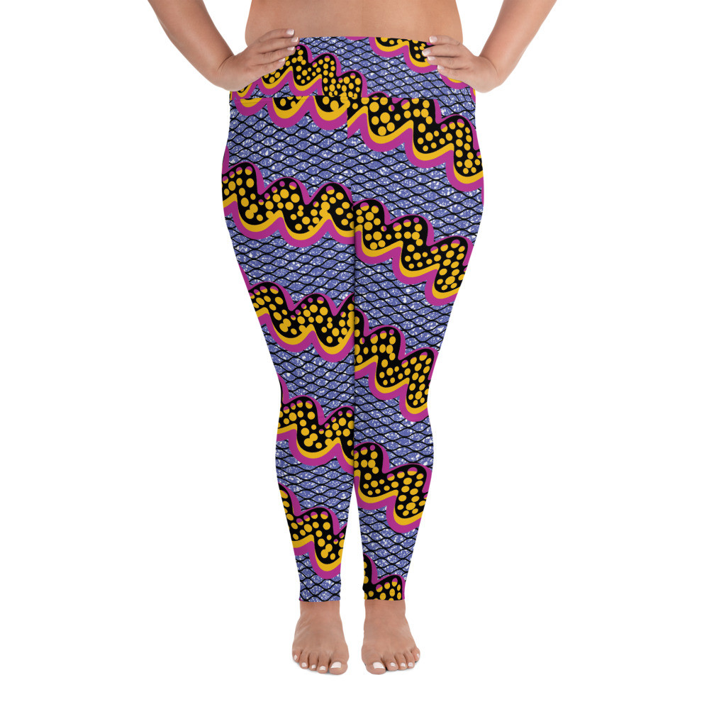 Squiggly Drip Plus Size Leggings