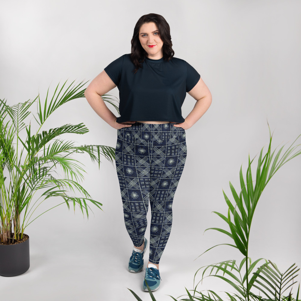 Adire Plus Size Leggings VI
