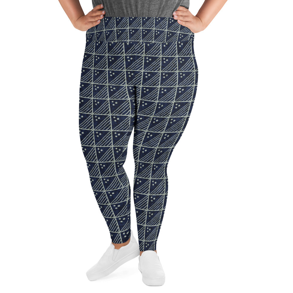 Adire Plus Size Leggings V