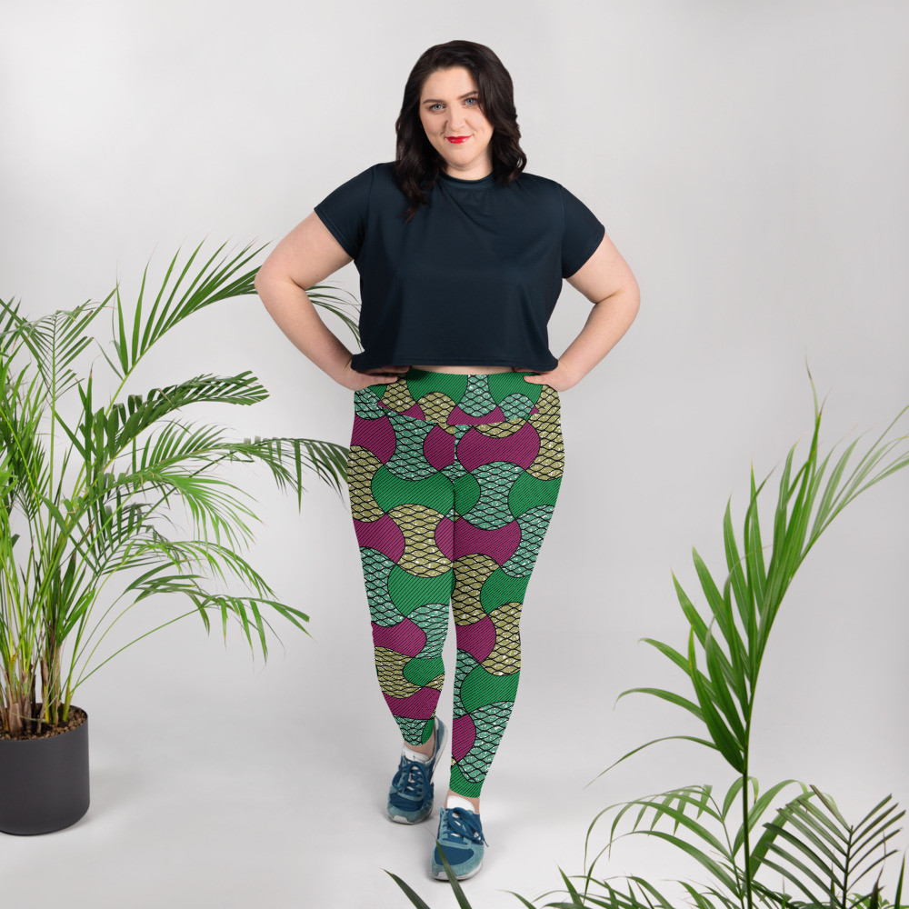 Partial Bows Plus Size Leggings