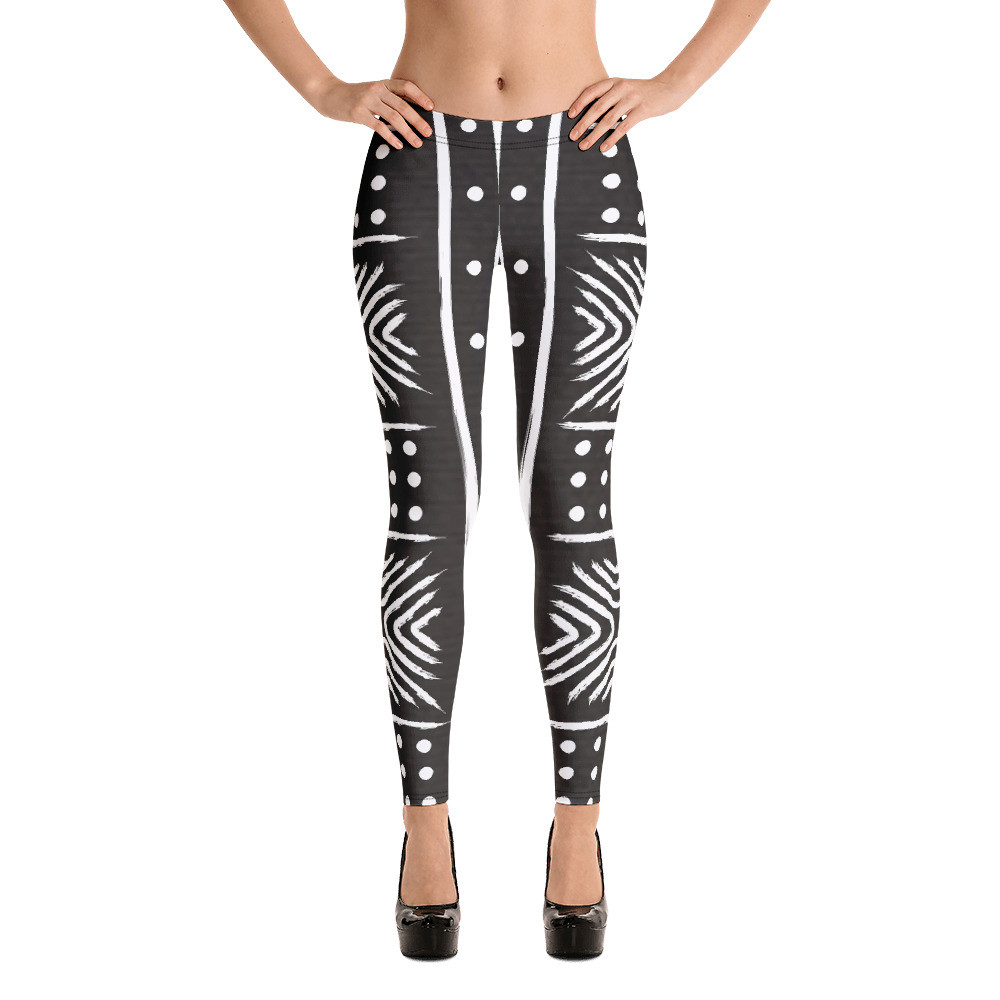 Black Mud Cloth Inspired Leggings II