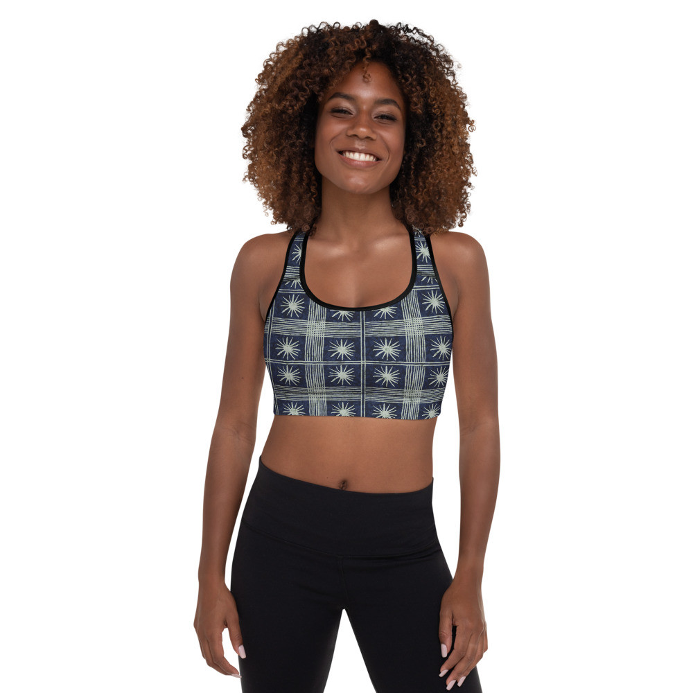 Adire Padded Sports Bra VII