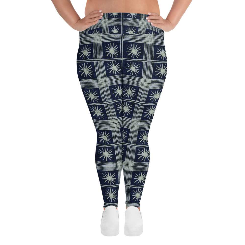 Adire Plus Size Leggings VII