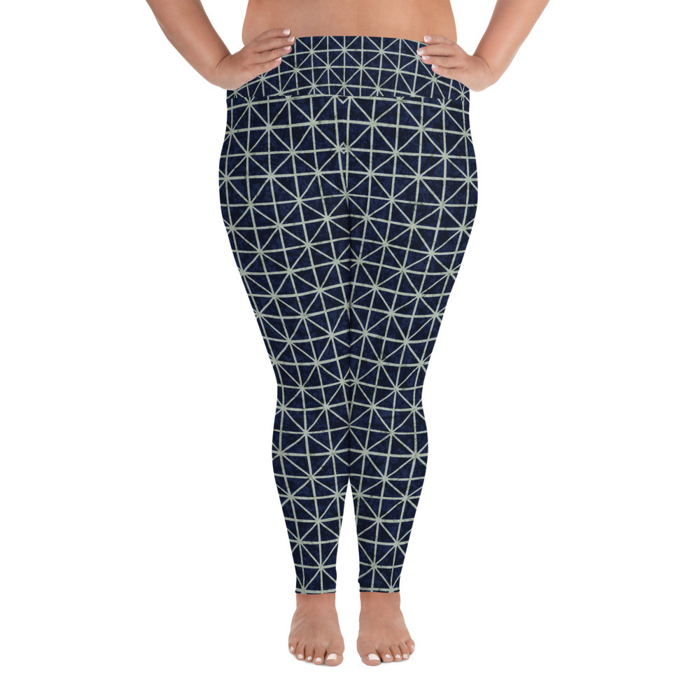 Adire Plus Size Leggings VIII