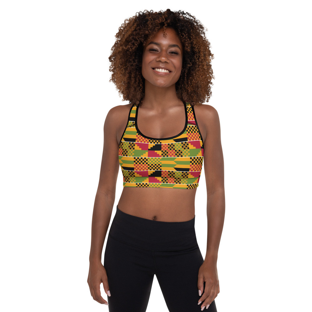 Kente Padded Sports Bra 