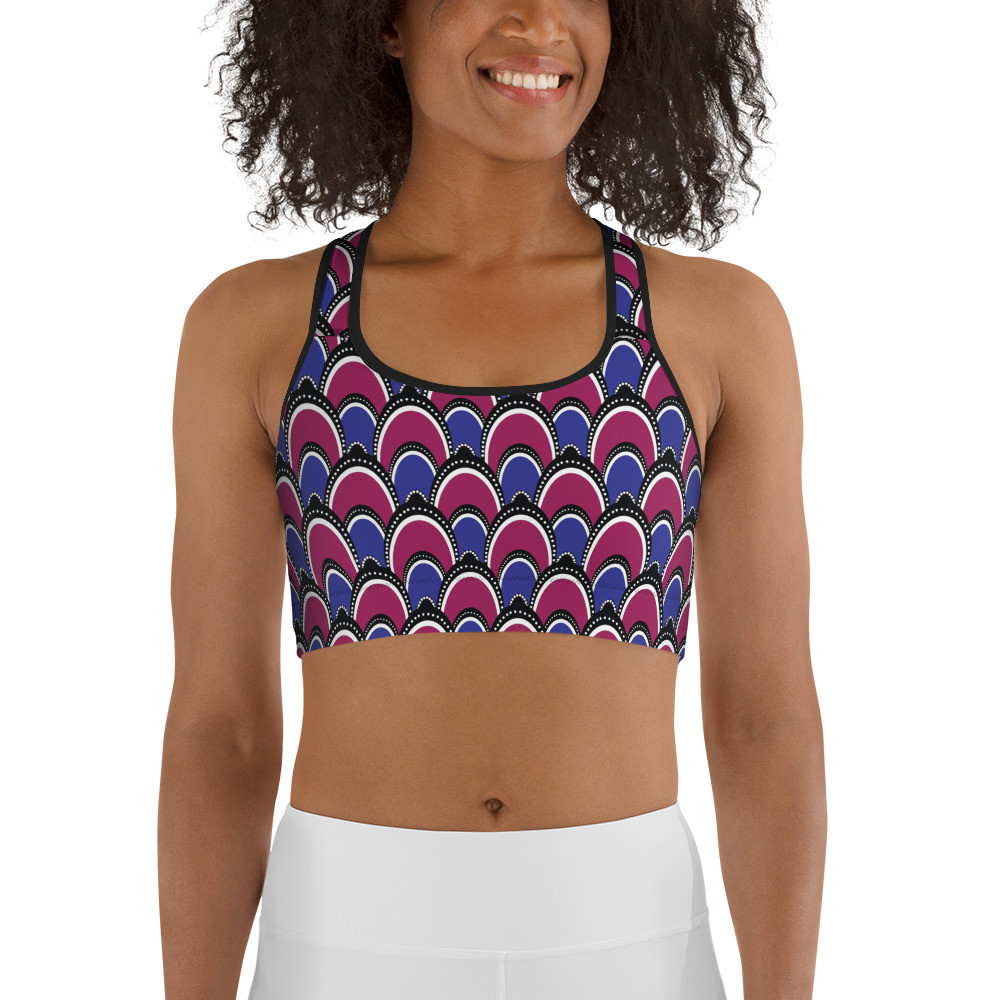 Peacock Inspired Sports bra