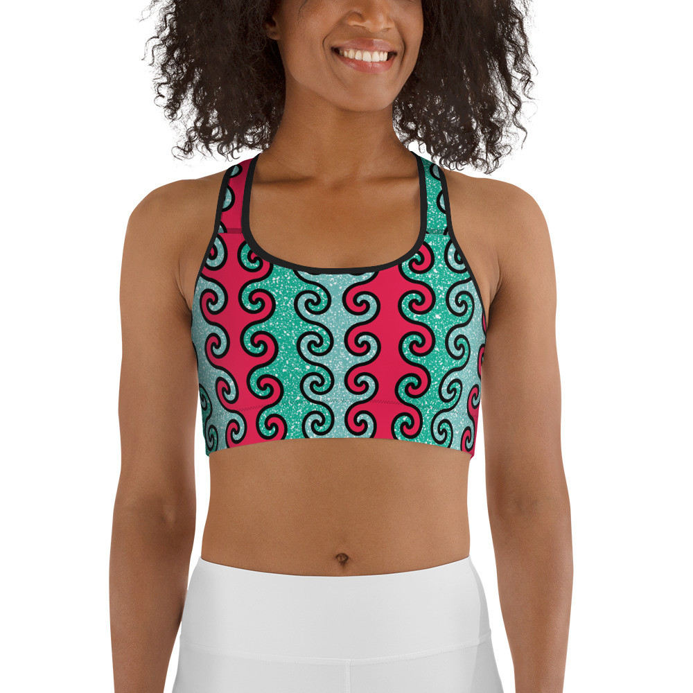 Intertwined Curls Sports bra
