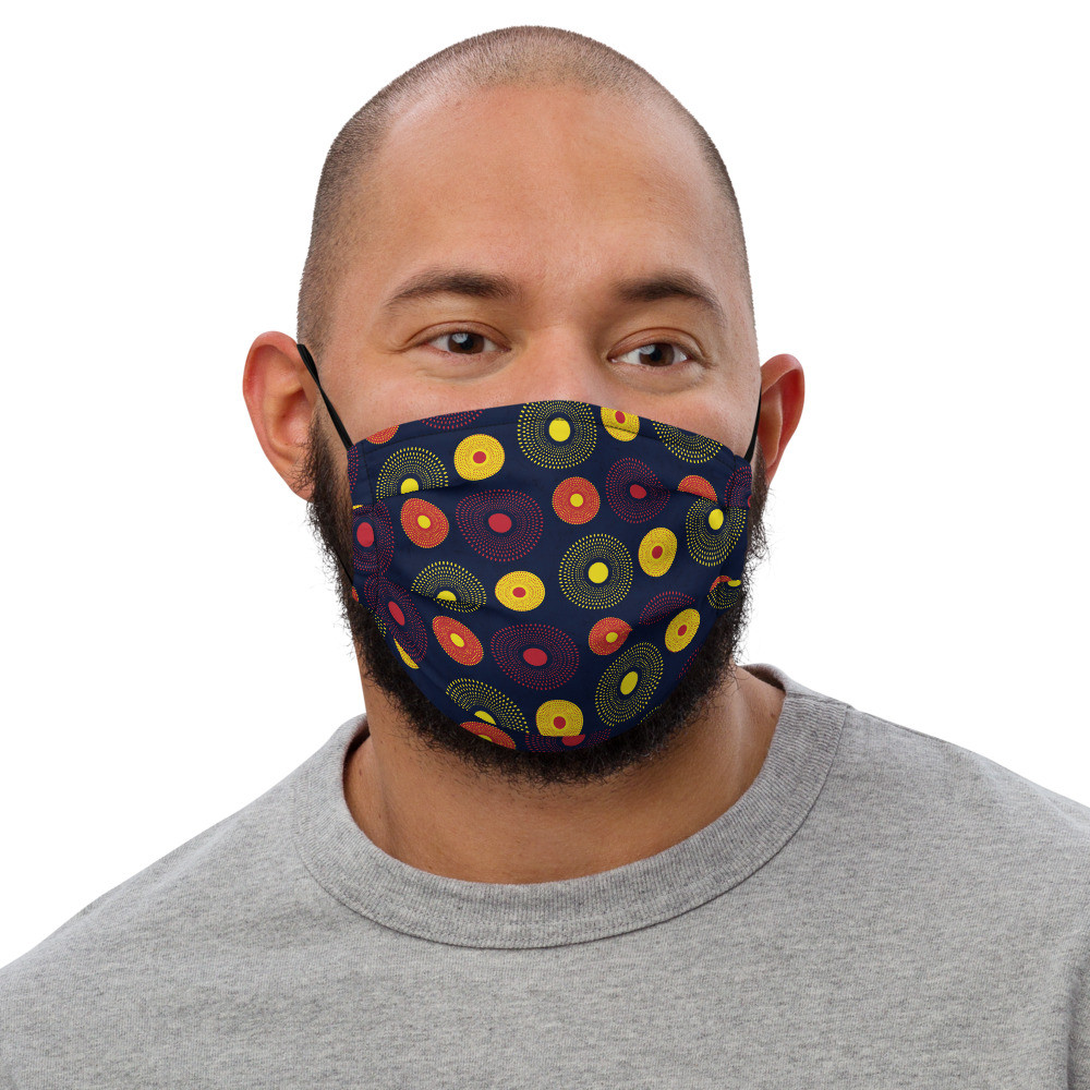 Ankara Circles face mask