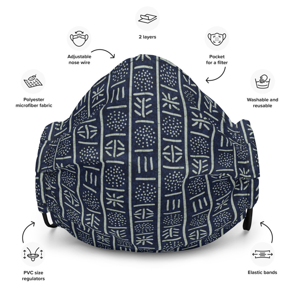 Adire face mask IV