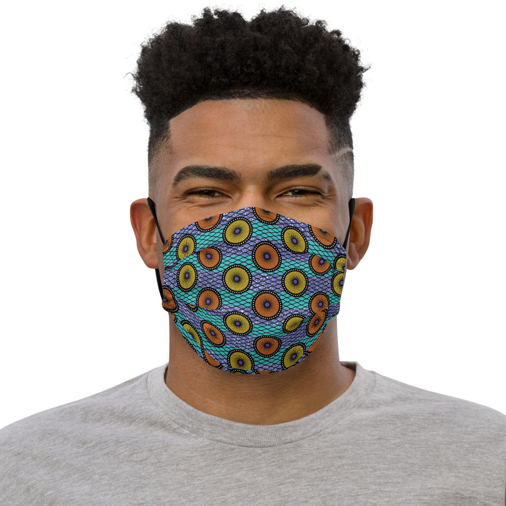 Ankara Circles face mask II
