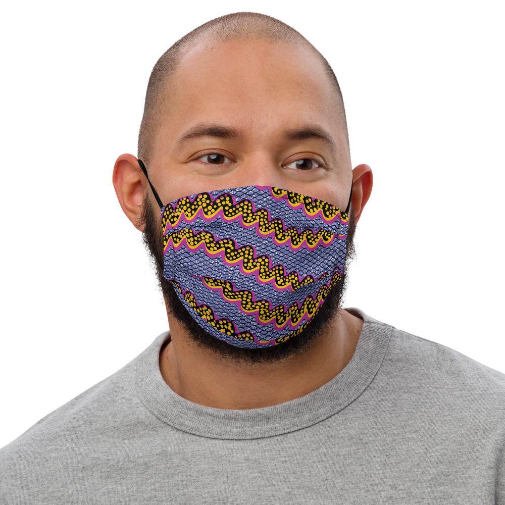 Squiggly Drip face mask