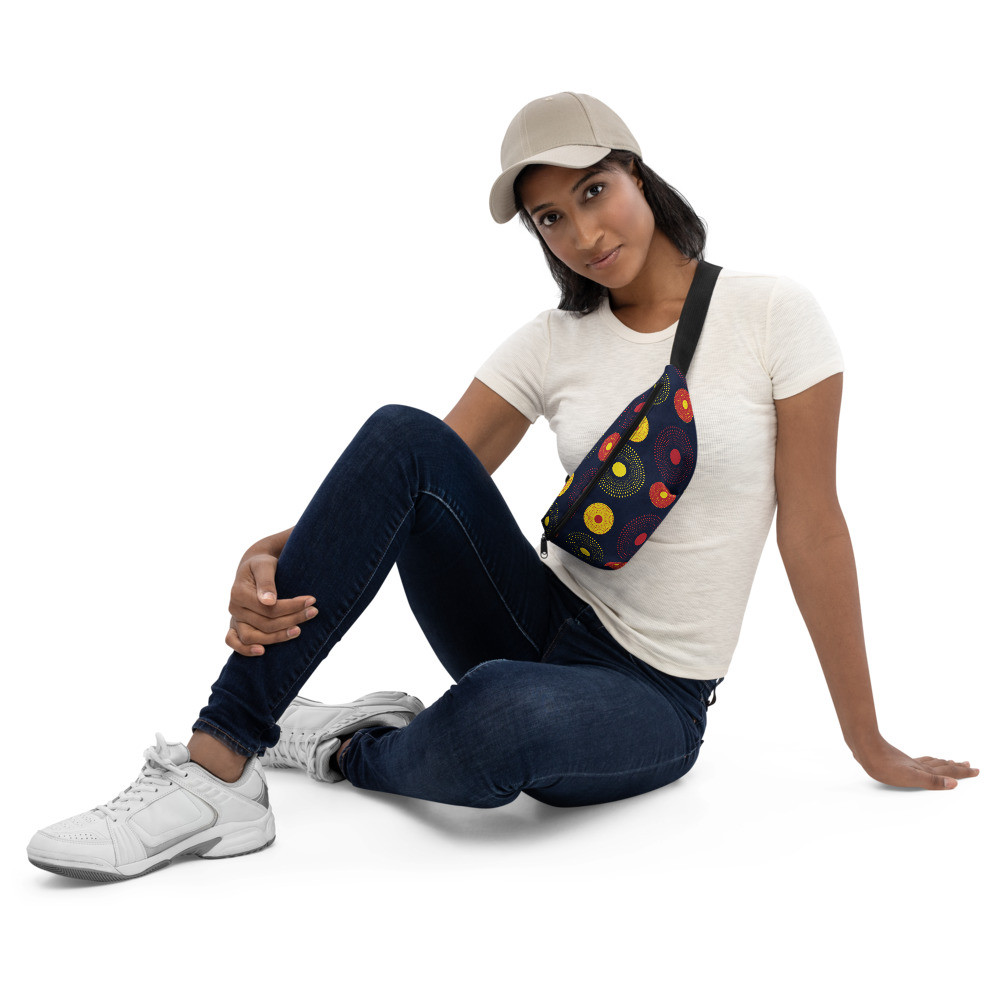Ankara Circles Fanny Pack