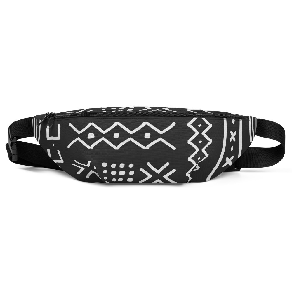 Black Mud Cloth Inspired Fanny Pack V