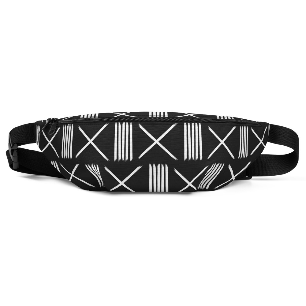 Black Mud Cloth Inspired Fanny Pack III
