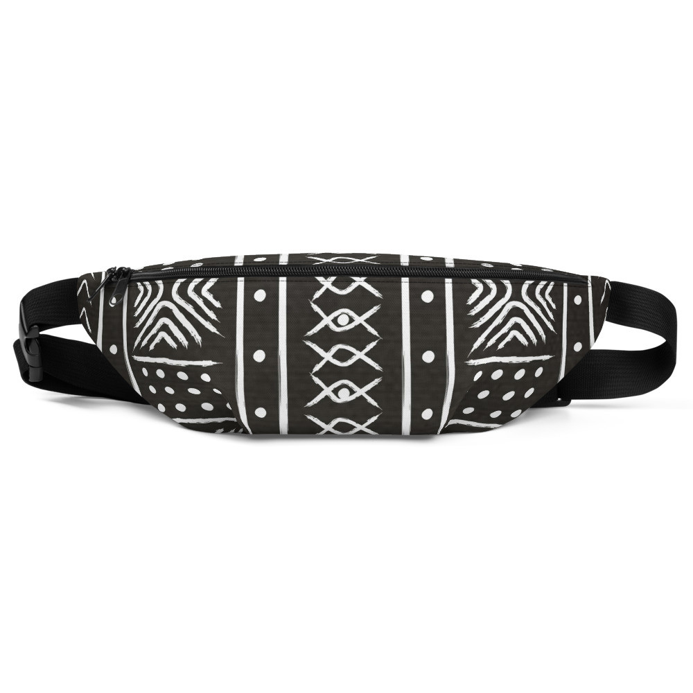 Black Mud Cloth Inspired Fanny Pack II