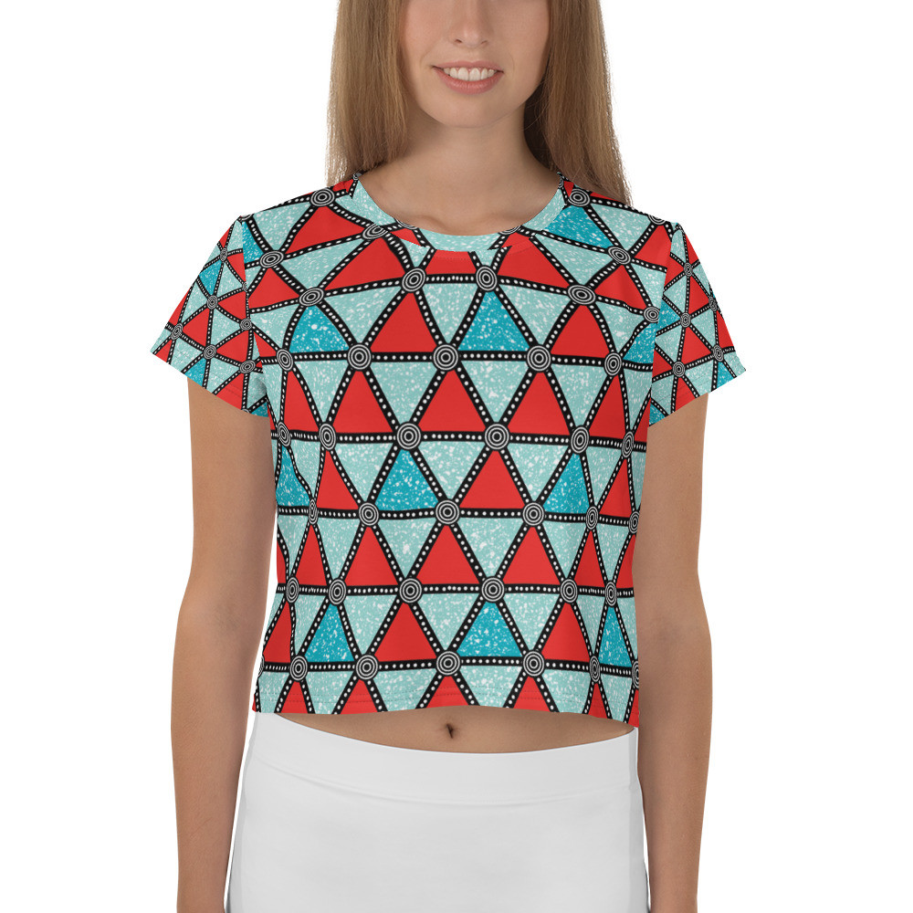 Triangles Crop Tee