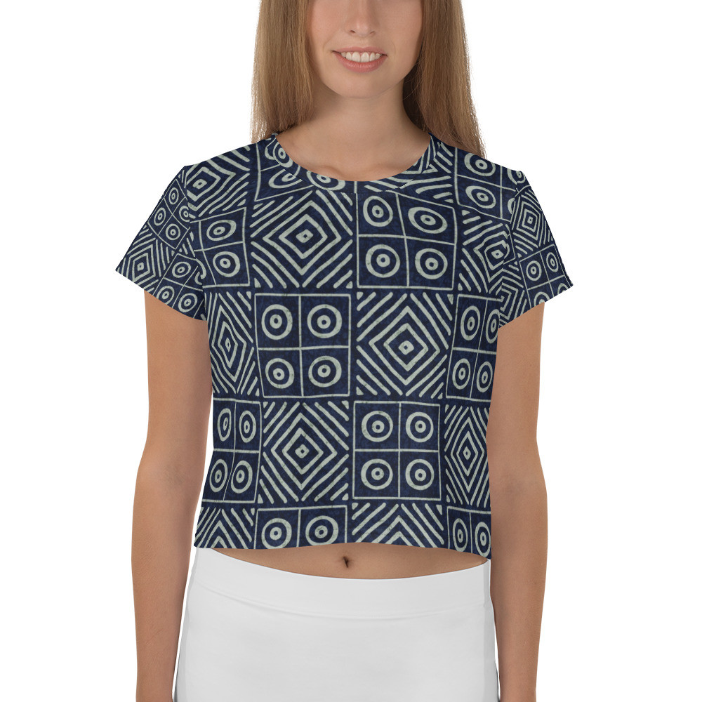 Adire Crop Tee