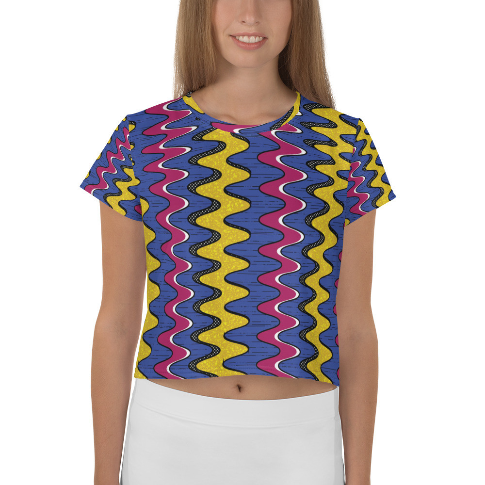 Squiggly Drip Crop Tee II