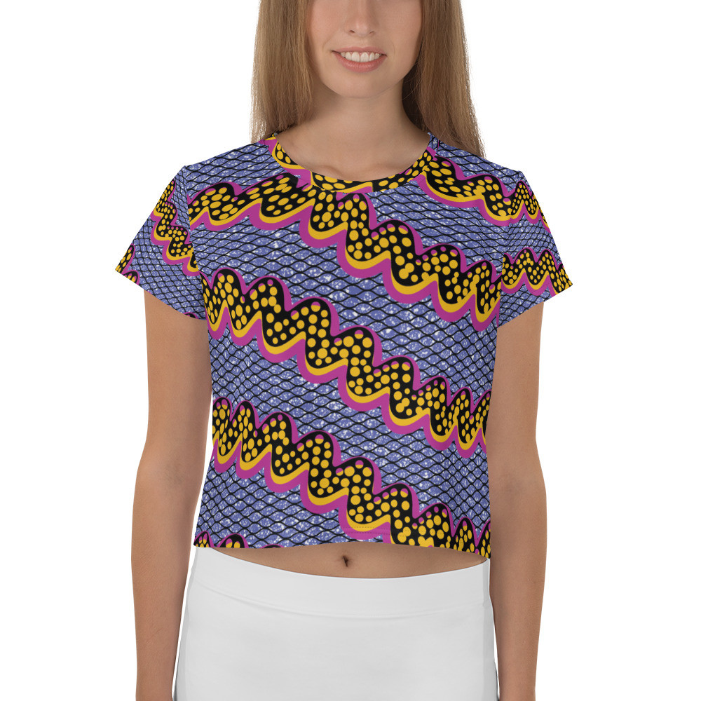 Squiggly Drip Crop Tee