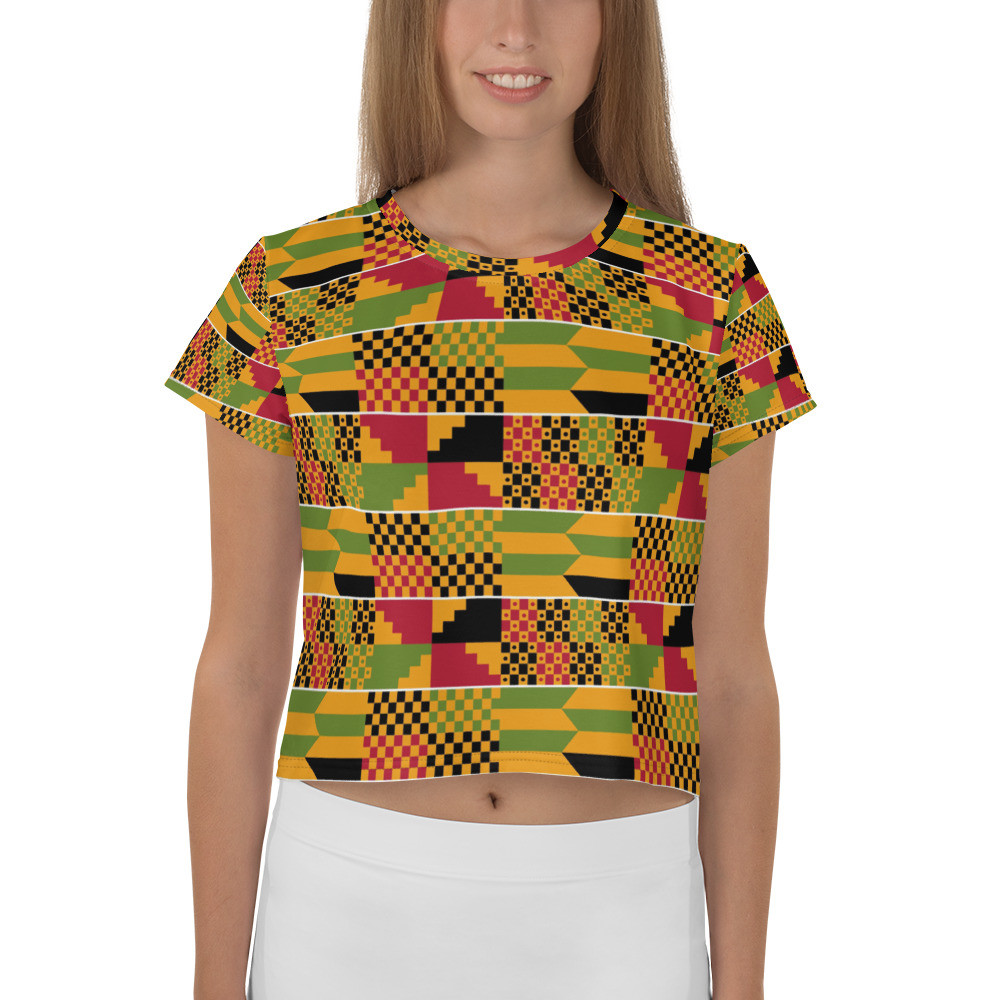 Kente Crop Tee