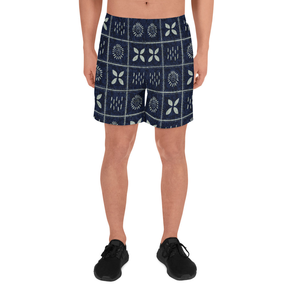 Men's Adire Athletic Long Shorts III