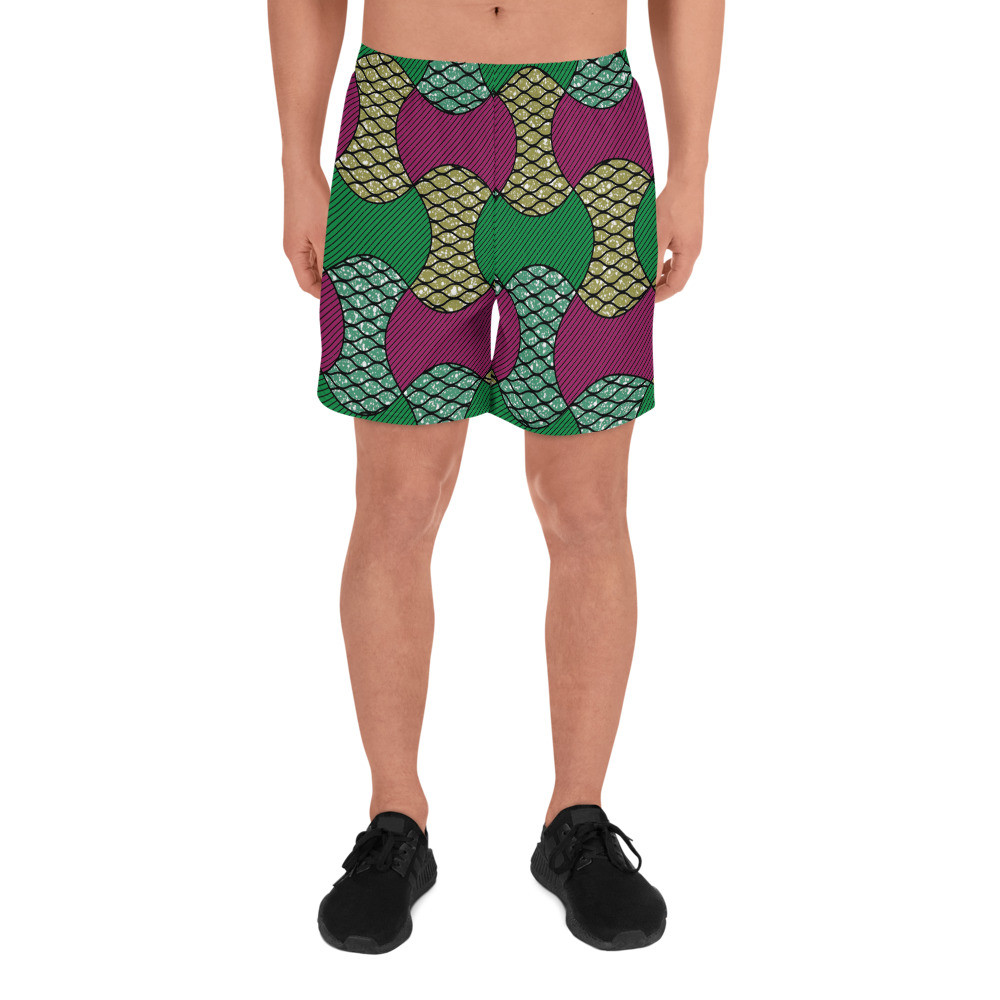 Men's Partial Bows Athletic Long Shorts