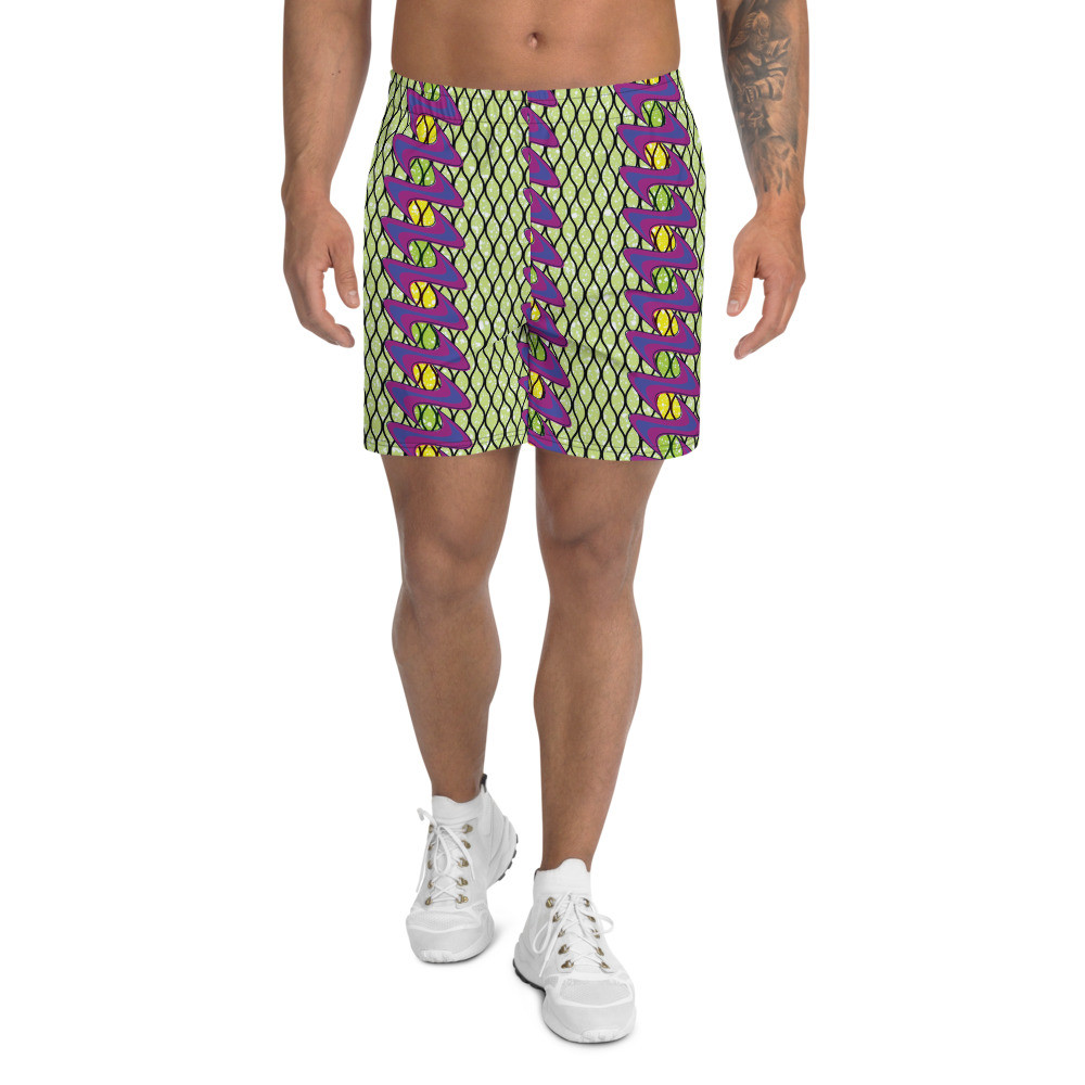 Men's Fishnet Ladders Athletic Long Shorts