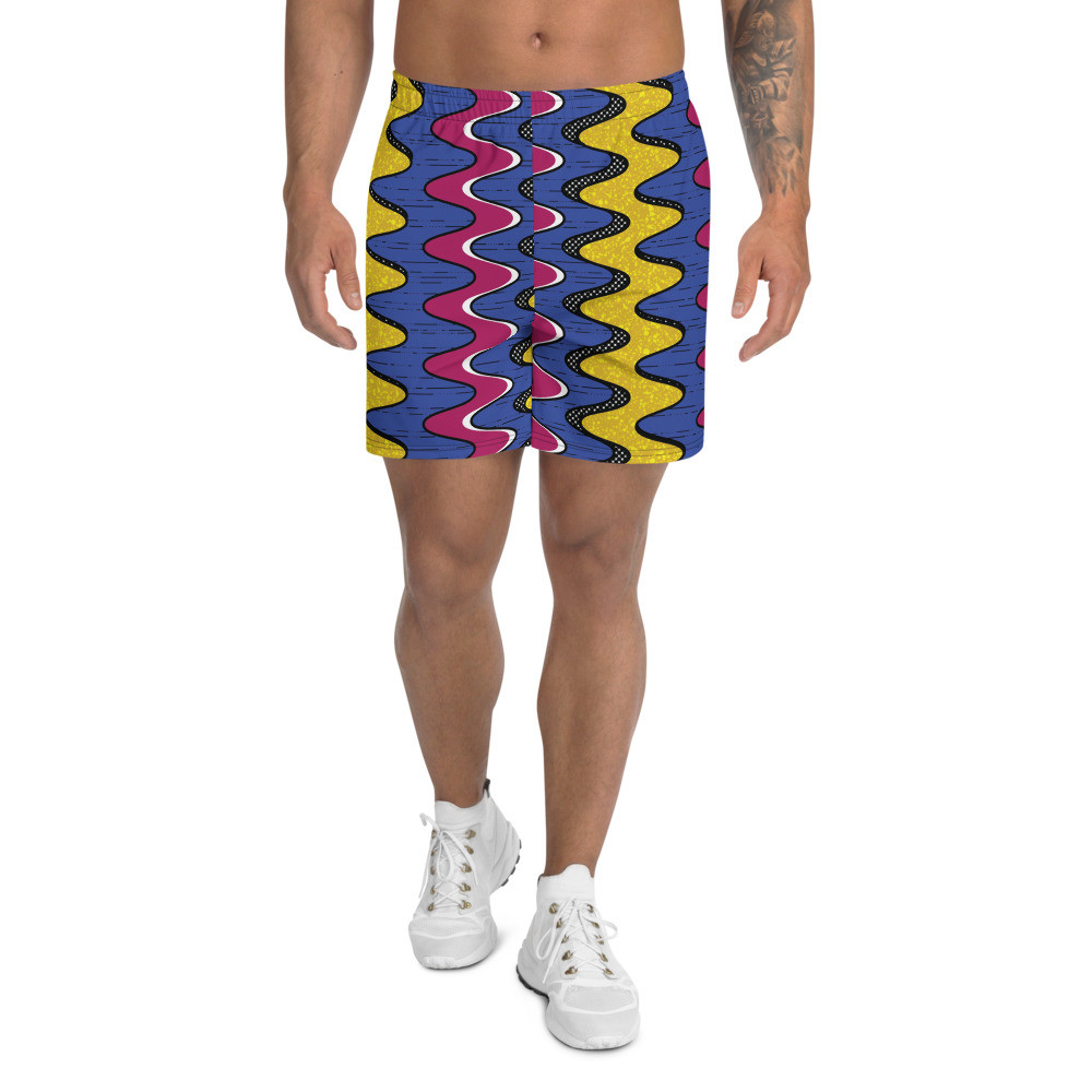 Men's Squiggly Drip Athletic Long Shorts II