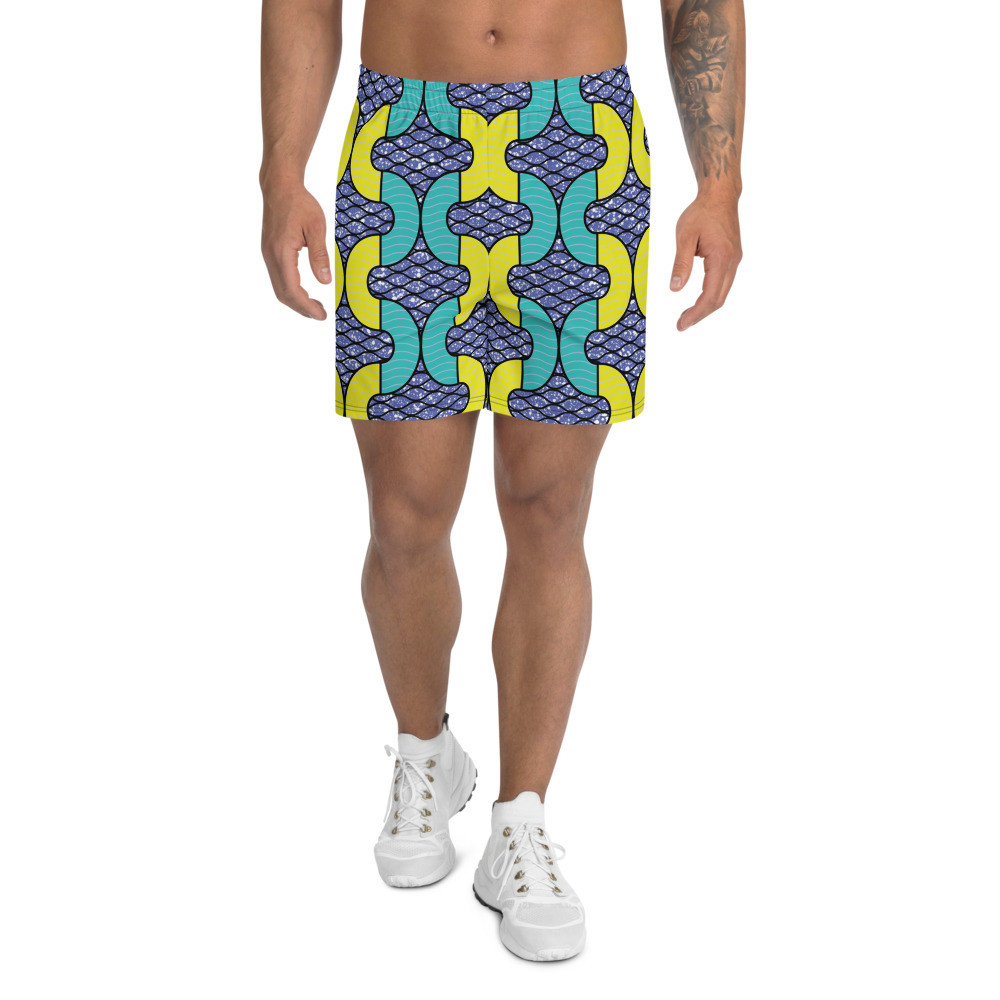 Men's Snakes Inspired Athletic Long Shorts
