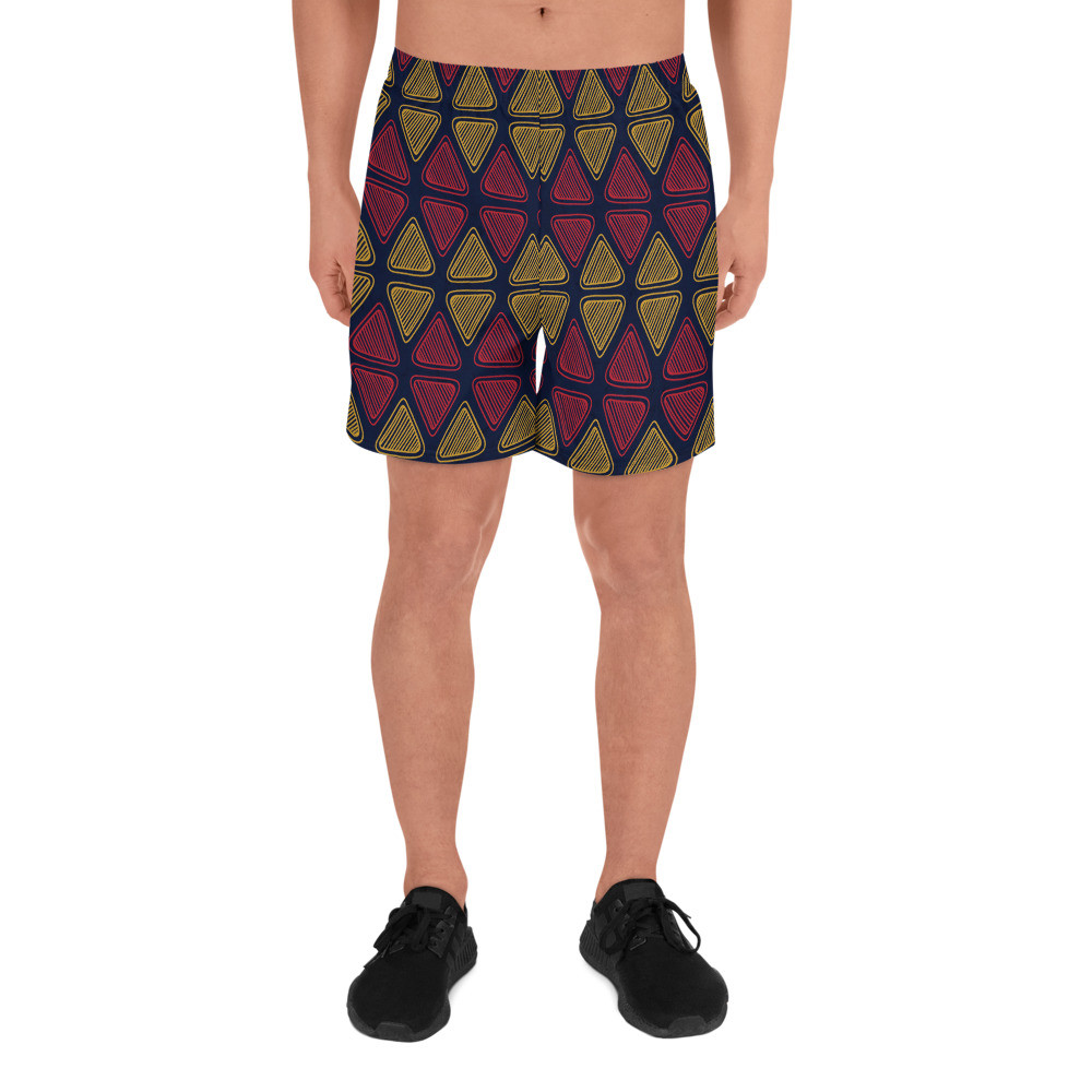 Men's Triangles Athletic Long Shorts II