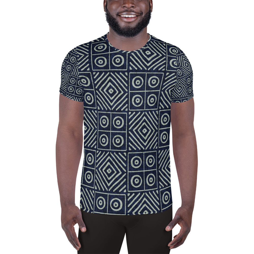  Men's Adire Athletic T-shirt