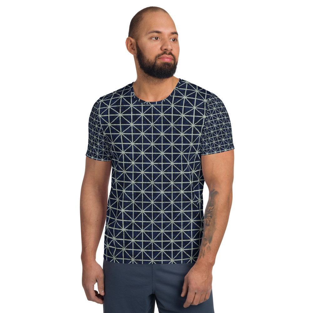  Men's Adire Athletic T-shirt VIII