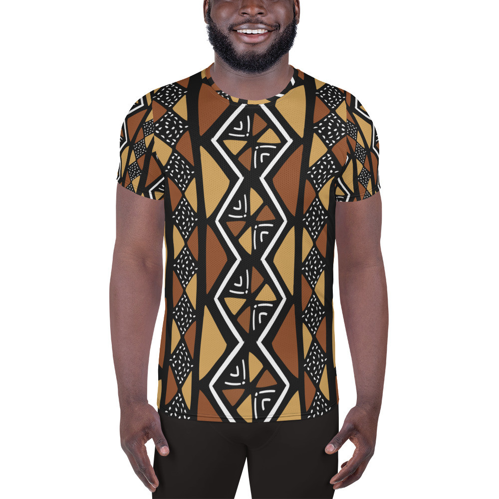 Men's Mud Cloth Inspired Athletic T-shirt II