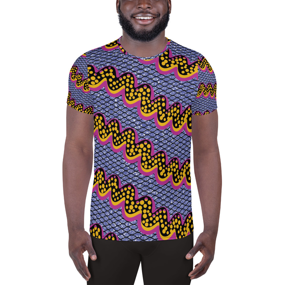  Men's Squiggly Drip Athletic T-shirt