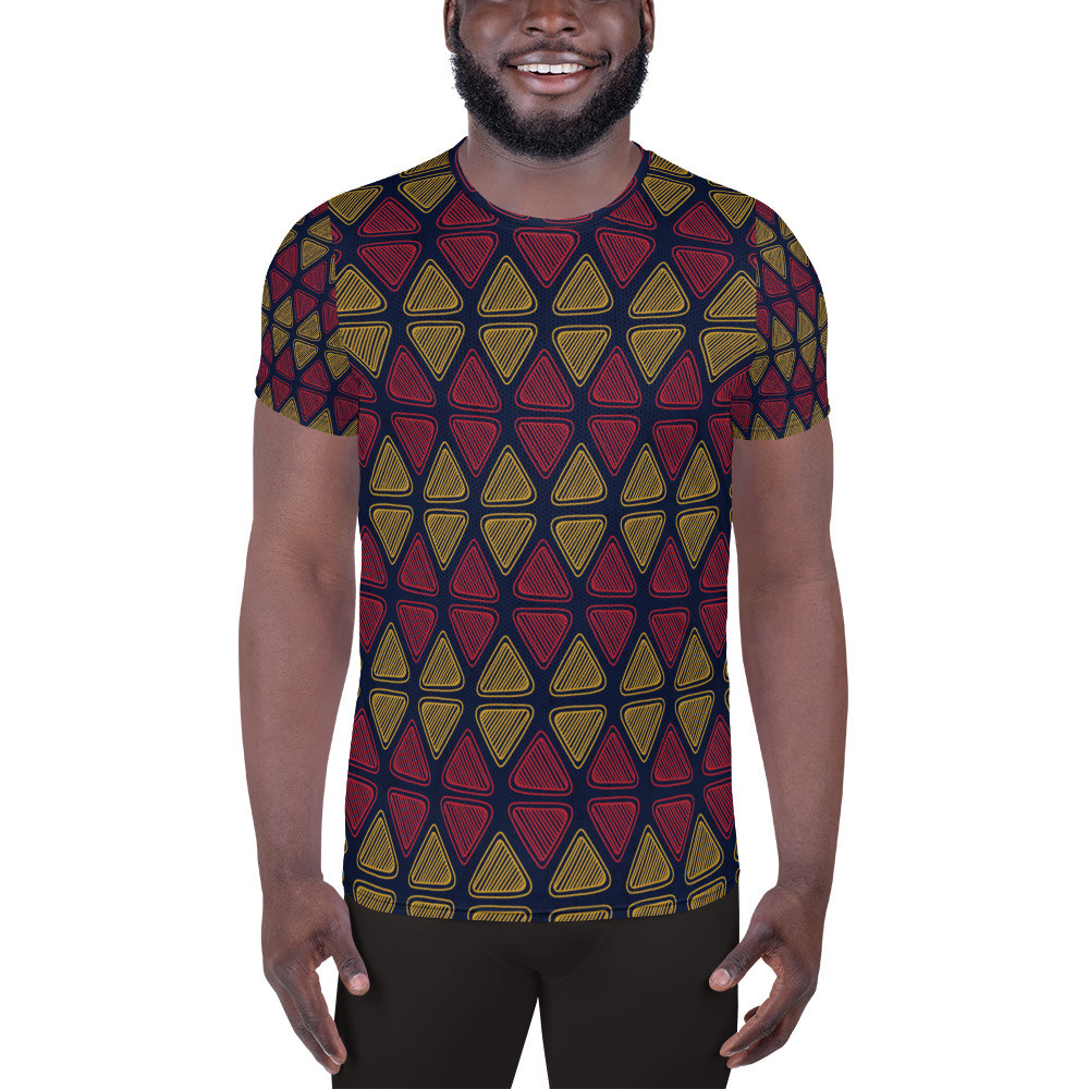  Men's Triangles Athletic T-shirt II