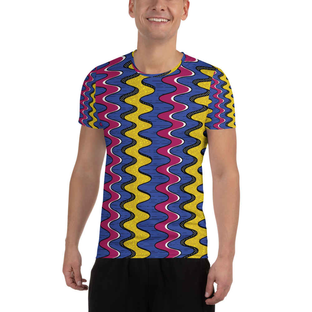  Men's Squiggly Drip Athletic T-shirt II