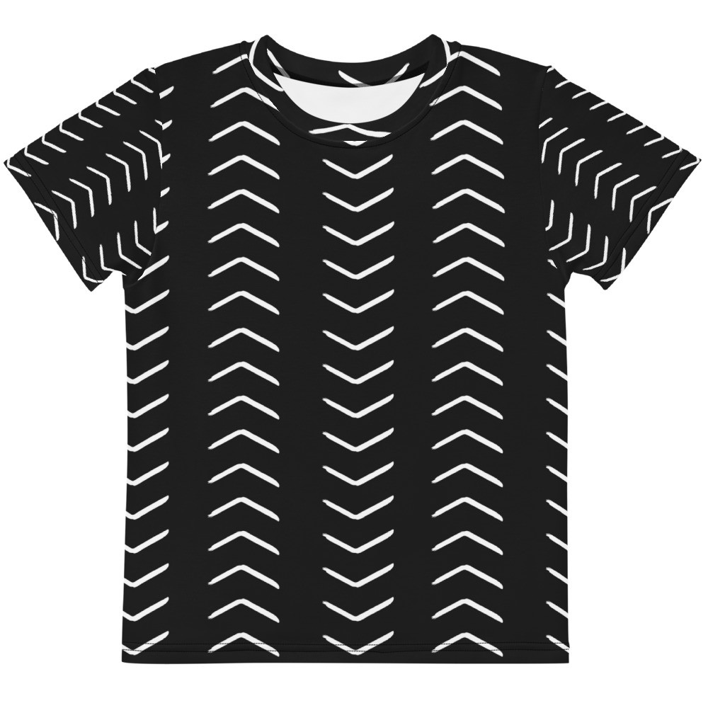 Kids Black Mud Cloth Inspired t-shirt
