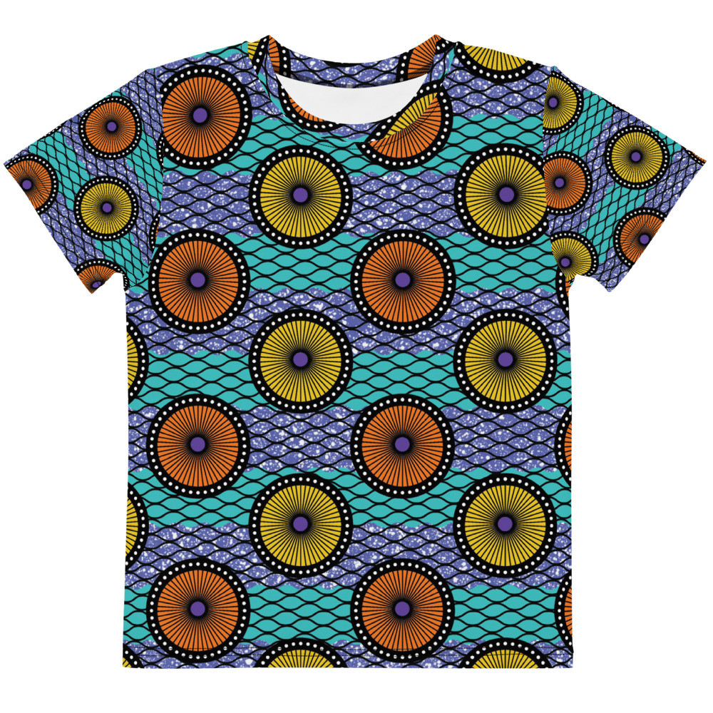 Kids Ankara Circles t-shirt II