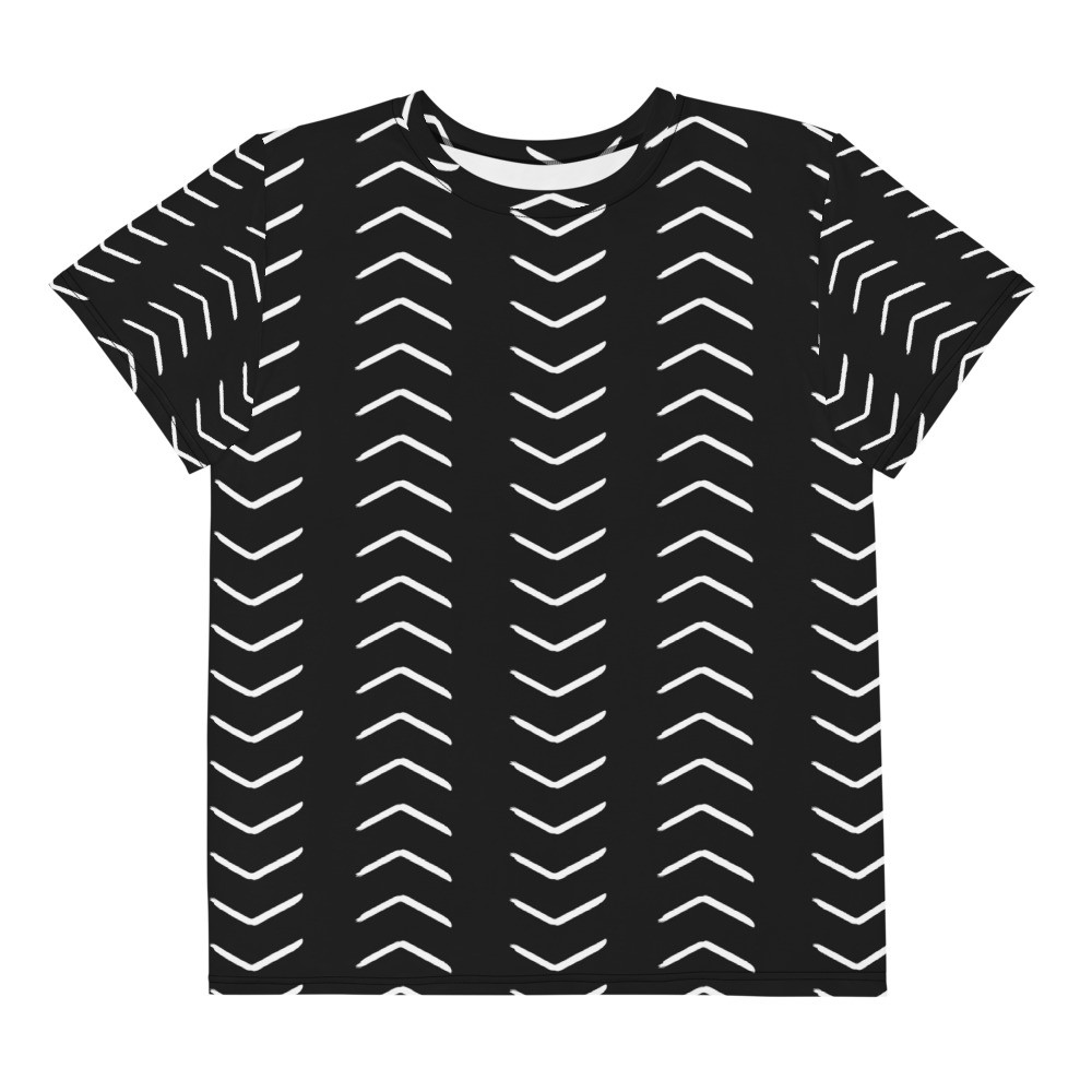 Youth Black Mud Cloth Inspired t-shirt 