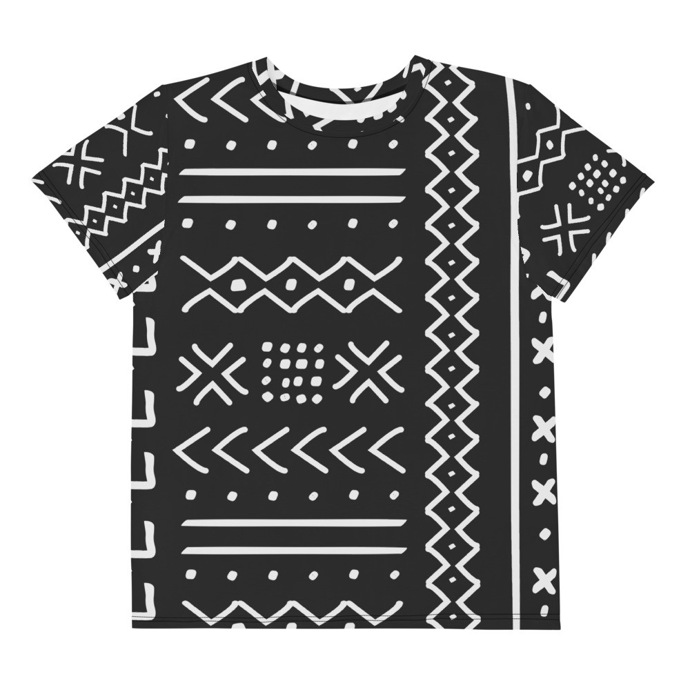 Youth Black Mud Cloth t-shirt V