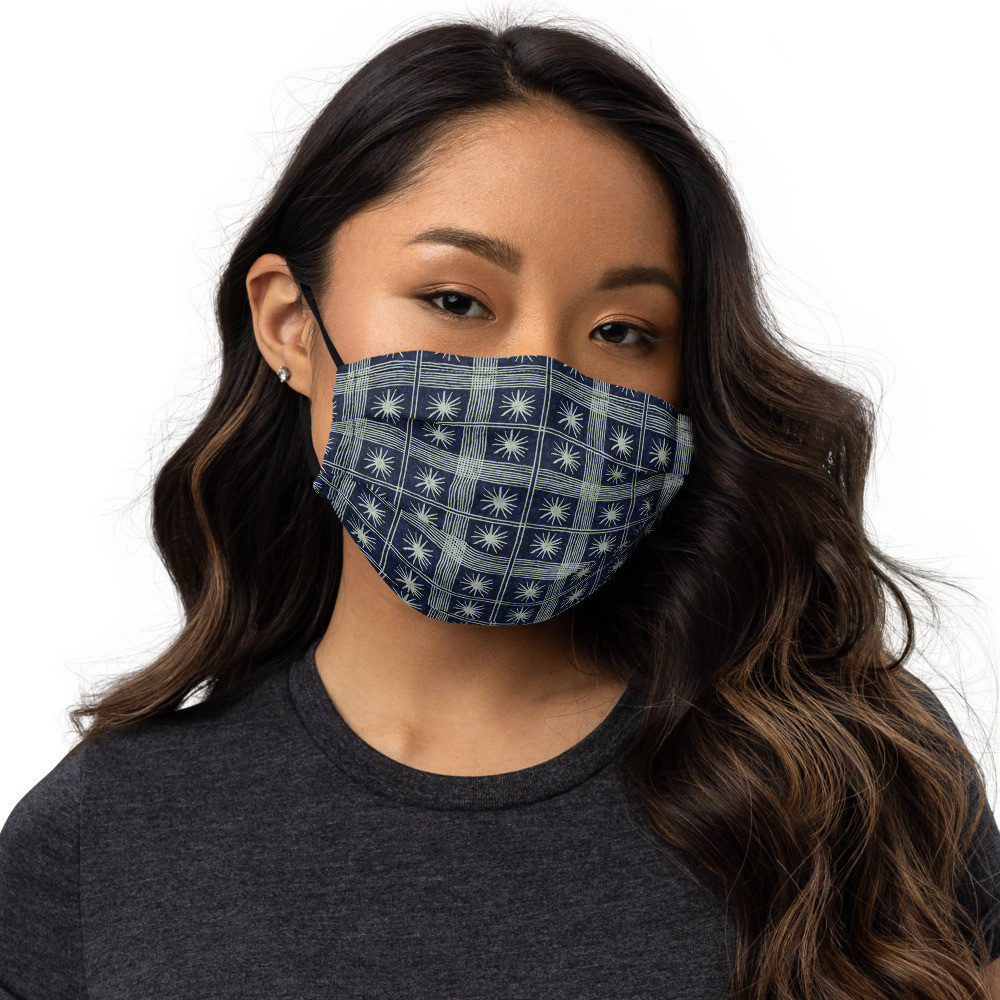 Adire face mask VII