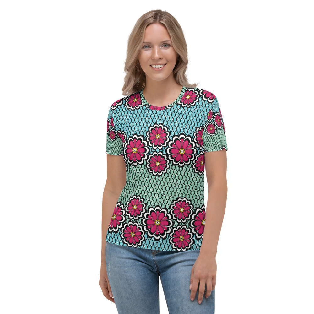 Women's Pink Flowers T-shirt