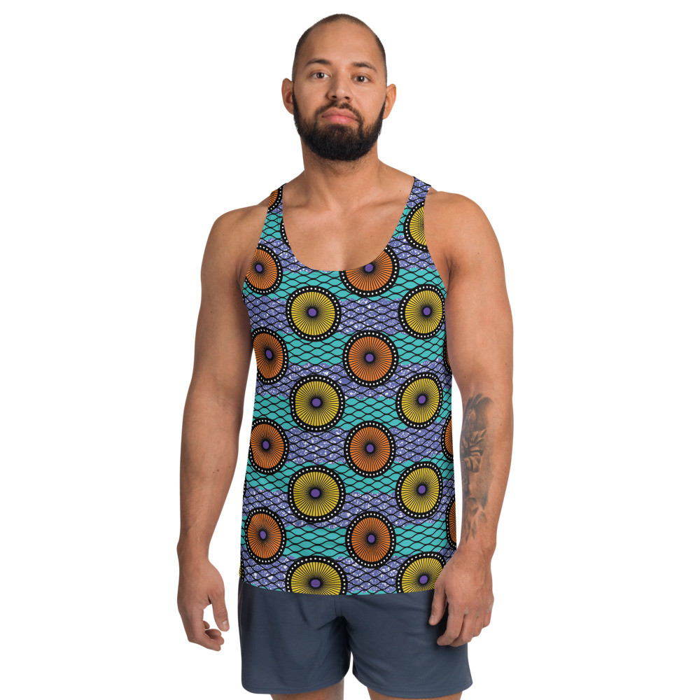 Men’s Ankara Circles Tank Top II