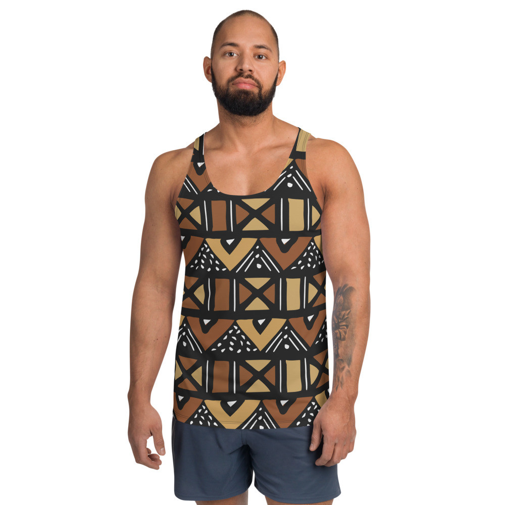 Men’s Mud Cloth Inspired Tank Top 